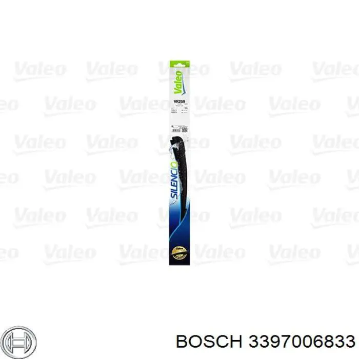 Escobilla del limpiaparabrisas del lado del conductor 3397006833 Bosch