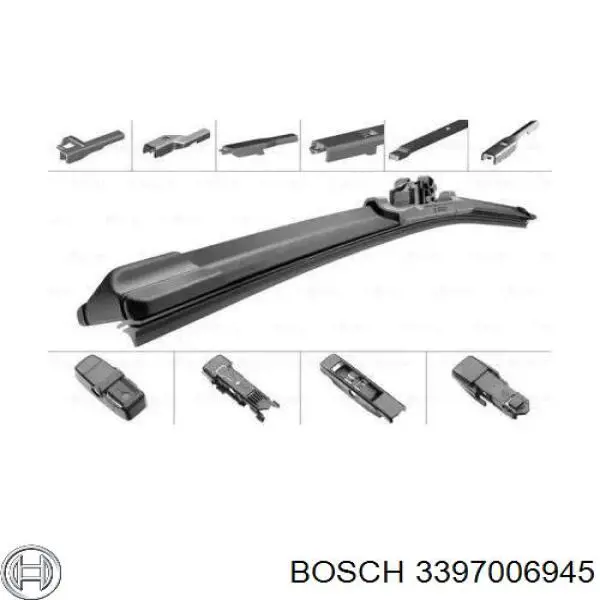 Limpiaparabrisas delantera copiloto Bosch 3397006945