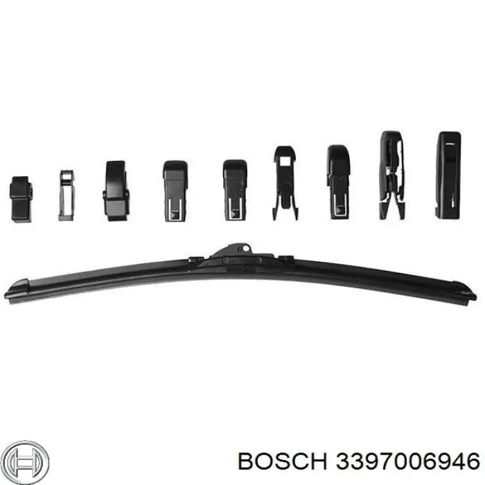 3397006946 Bosch Escobilla del limpiaparabrisas del lado del pasajero