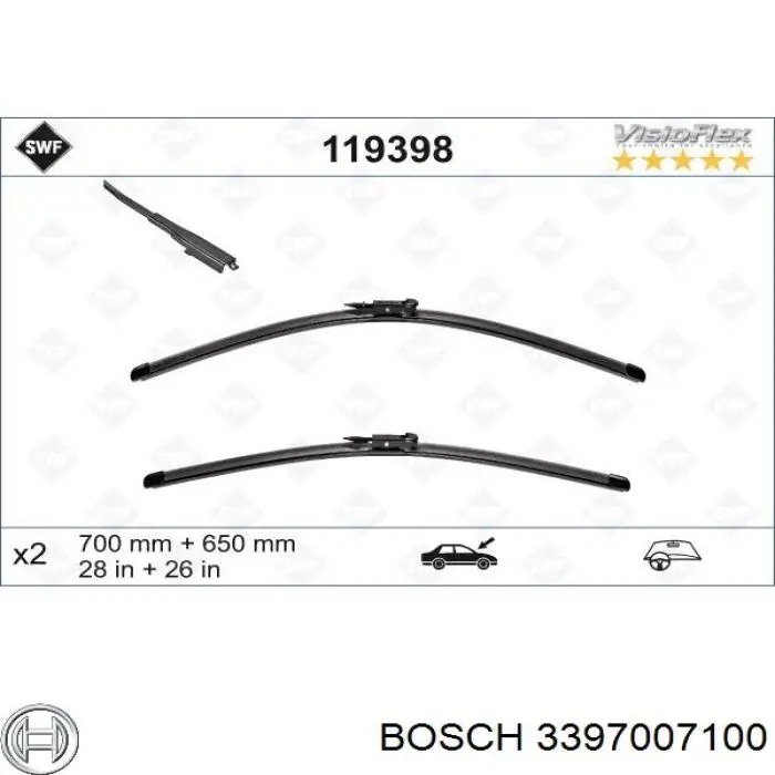 Limpiaparabrisas delanteras 3397007100 Bosch