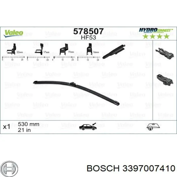 3397007410 Bosch limpiaparabrisas