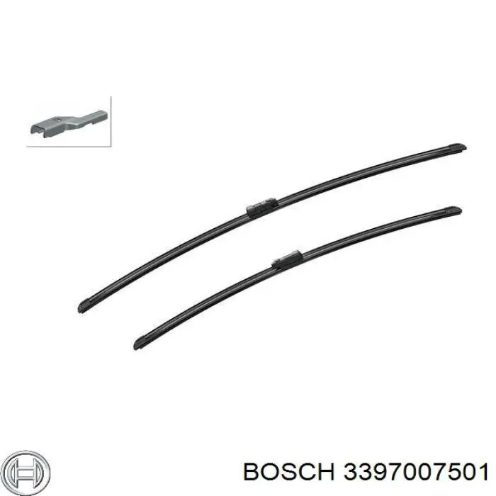 Escobillas de limpiaparabrisas delanteras Bosch 3397007501