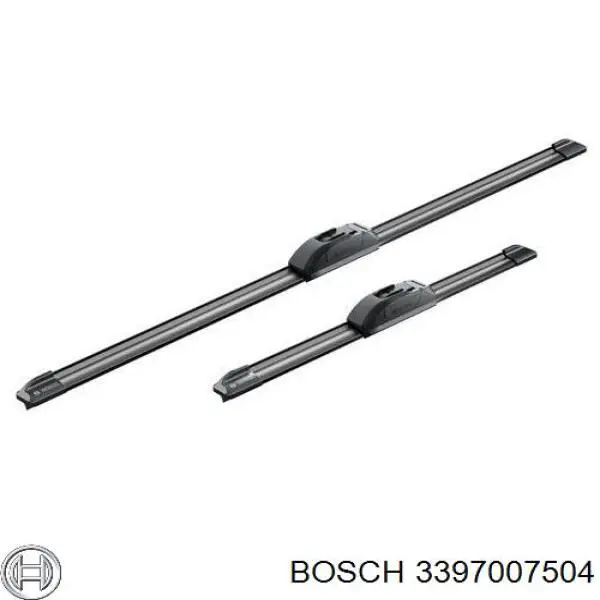 3397007504 Bosch juego de limpiaparabrisas de luna delantera, 2 piezas