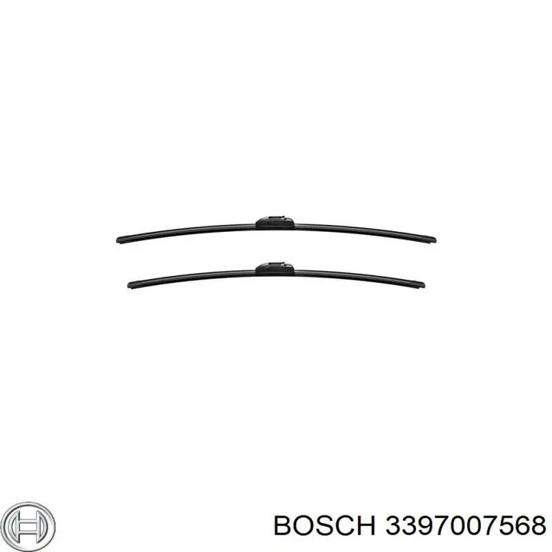 Comprar 3397007568 Bosch Juego de escobillas de luna delantera, 2 piezas