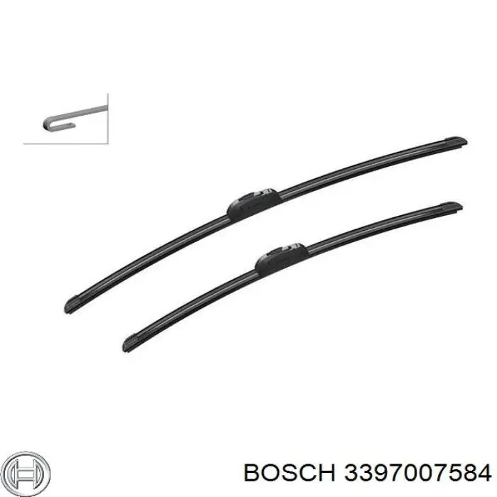 3397007584 Bosch Limpiaparabrisas delantera conductor