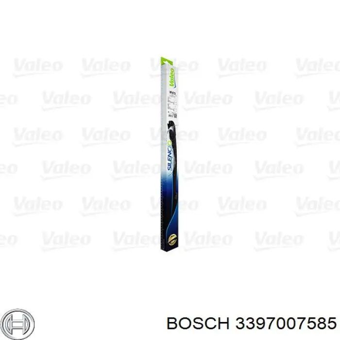 3397007585 Bosch juego de limpiaparabrisas de luna delantera, 2 piezas