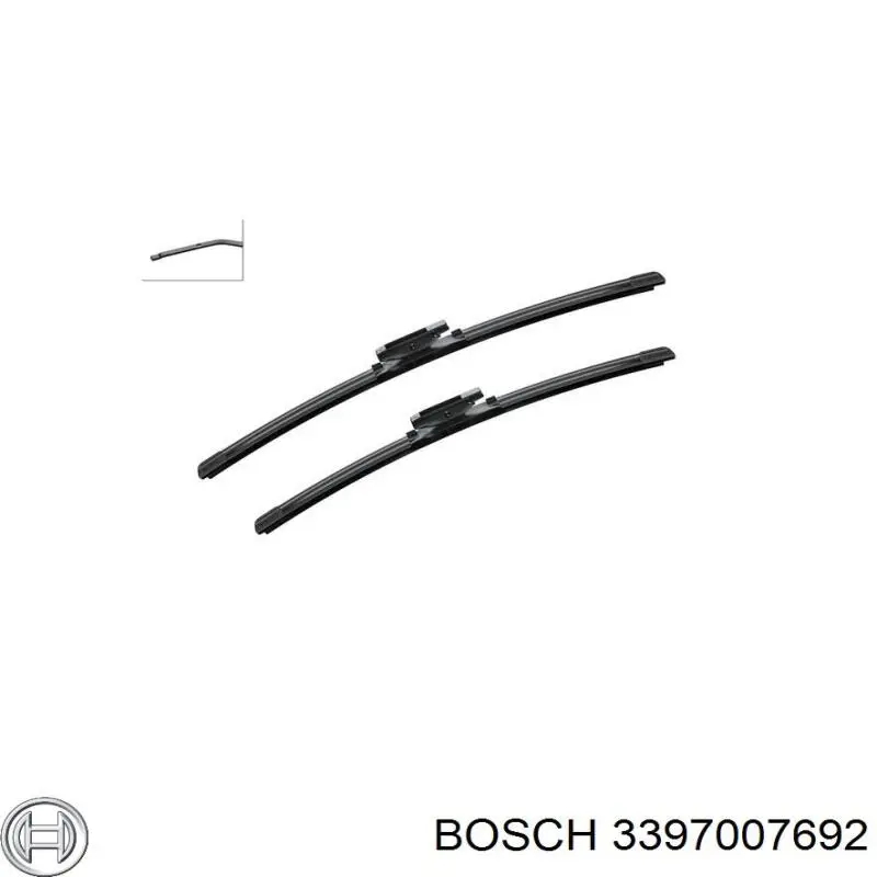 3397007692 Bosch Escobillas de limpiaparabrisas delanteras