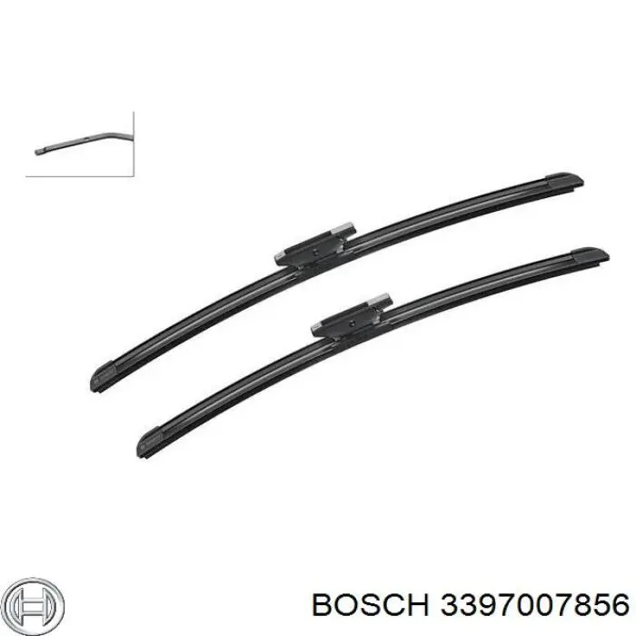 3397007856 Bosch juego de limpiaparabrisas de luna delantera, 2 piezas