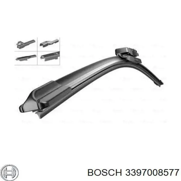 Escobilla del limpiaparabrisas del lado del pasajero Bosch 3397008577 precio, desde 12,95 EUR