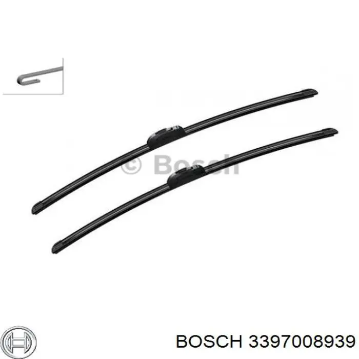 3397008939 Bosch limpiaparabrisas de luna delantera conductor