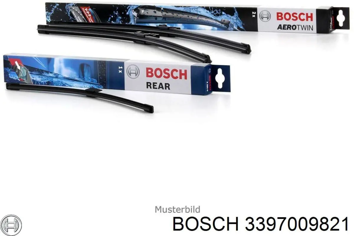 3397009821 Bosch Escobillas Limpiaparabrisas delanteras