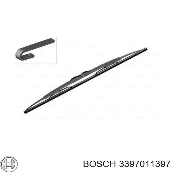 3 397 011 397 Bosch limpiaparabrisas de luna delantera conductor