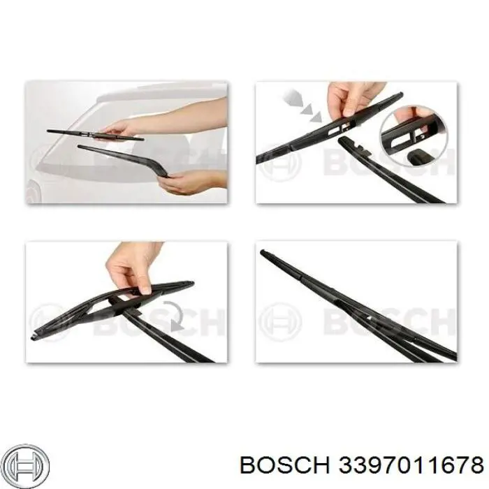 Limpiaparabrisas traseros 3397011678 Bosch