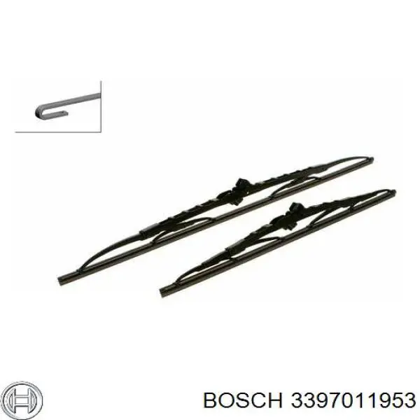 Limpiaparabrisas traseros 3397011953 Bosch
