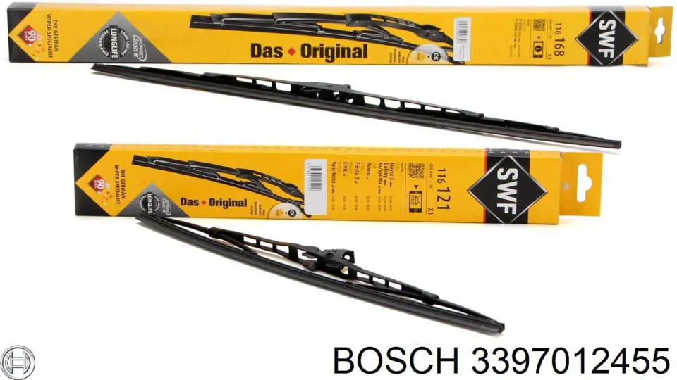 Limpiaparabrisas delanteras 3397012455 Bosch