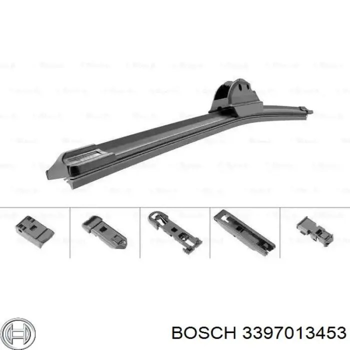Comprar 3397013453 Bosch Juego de escobillas de luna delantera, 2 piezas