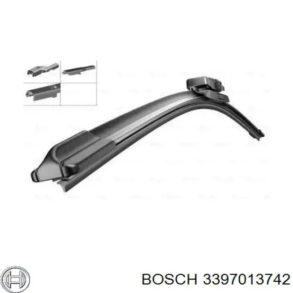 3397013742 Bosch limpiaparabrisas de luna trasera