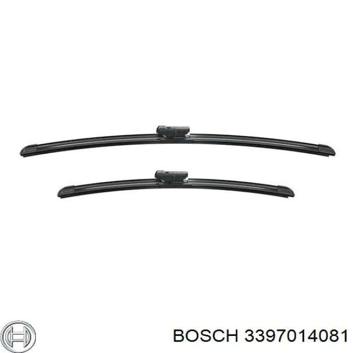 3397014081 Bosch juego de limpiaparabrisas de luna delantera, 2 piezas