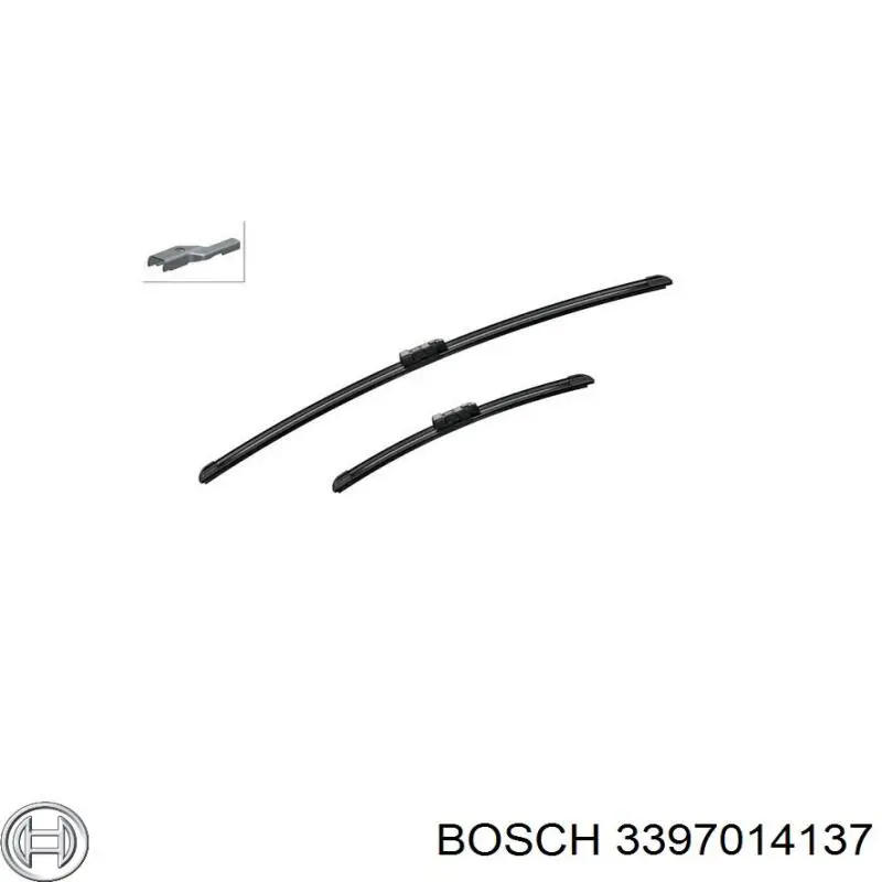 3397014137 Bosch juego de limpiaparabrisas de luna delantera, 2 piezas