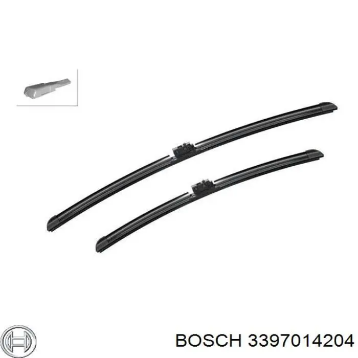 3397014204 Bosch Escobillas Limpiaparabrisas delanteras
