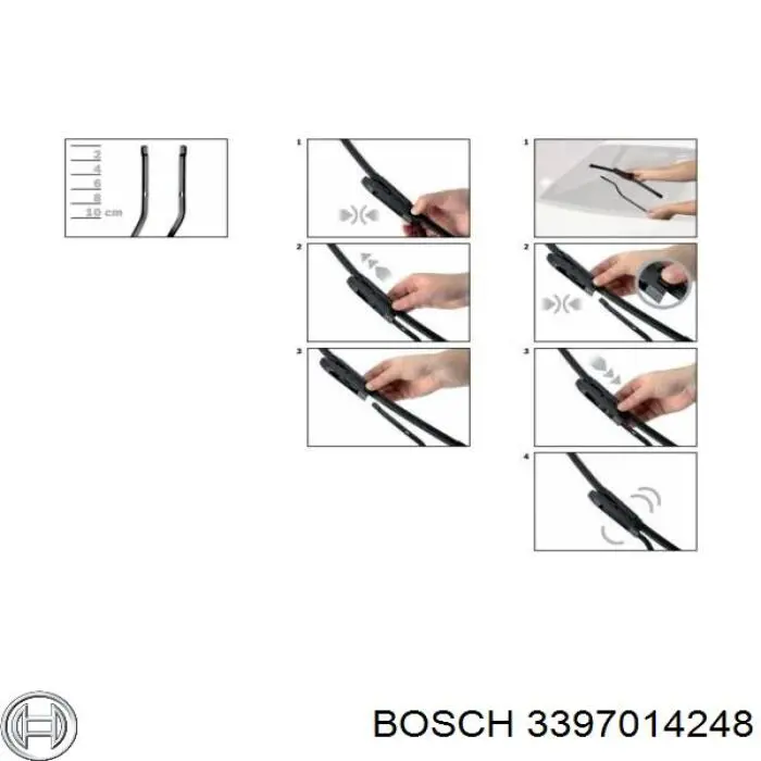 Limpiaparabrisas delanteras 3397014248 Bosch