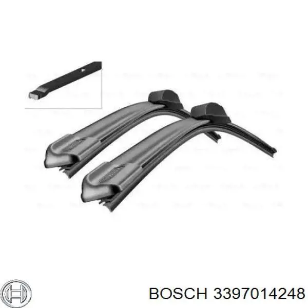 3397014248 Bosch Escobillas Limpiaparabrisas delanteras