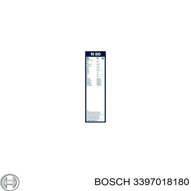 3397018180 Bosch limpiaparabrisas de luna delantera conductor