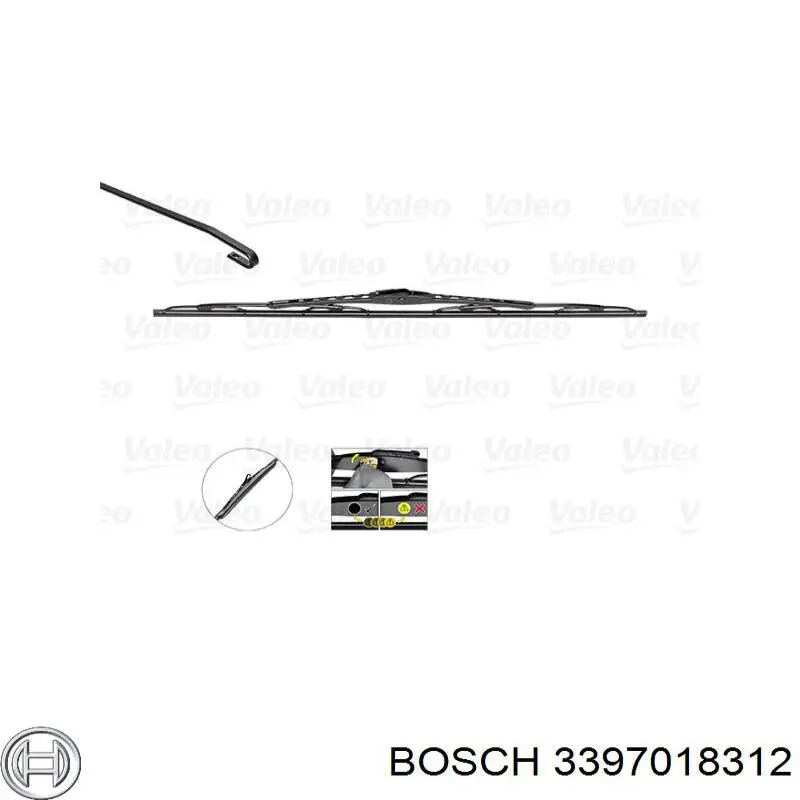 3397018312 Bosch Limpiaparabrisas delantera conductor