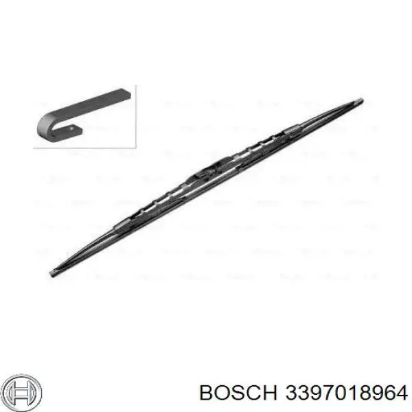 Escobilla del limpiaparabrisas del lado del pasajero Bosch 3397018964 precio, desde 9,72 EUR