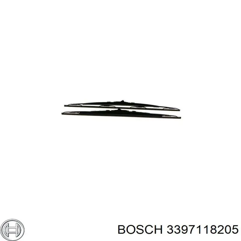 Escobillas de limpiaparabrisas delanteras Bosch 3397118205