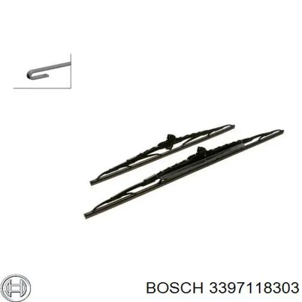 Escobillas delanteras Bosch 3397118303 precio, desde 15,72 EUR