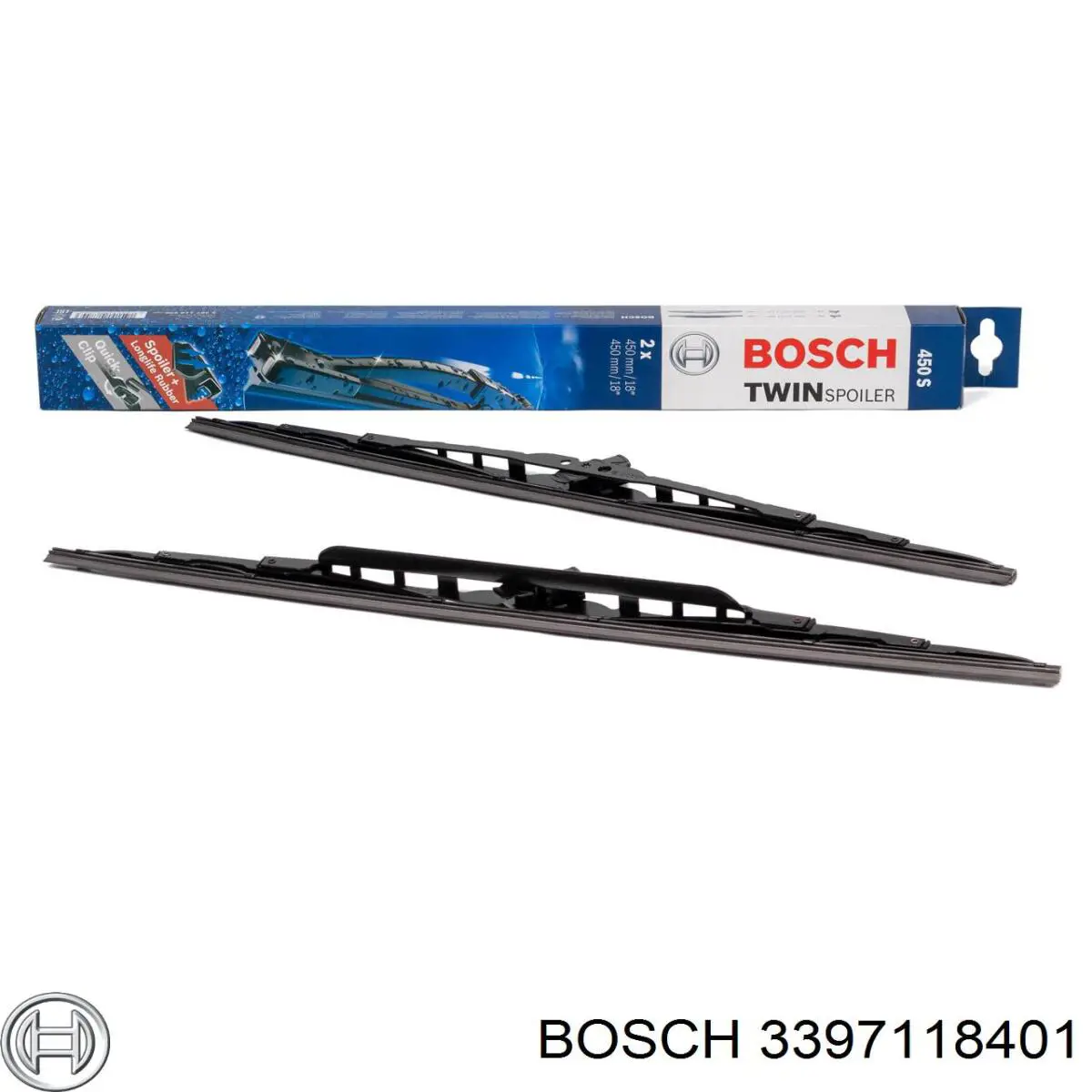 Comprar 3397118401 Bosch Juego de escobillas de luna delantera, 2 piezas