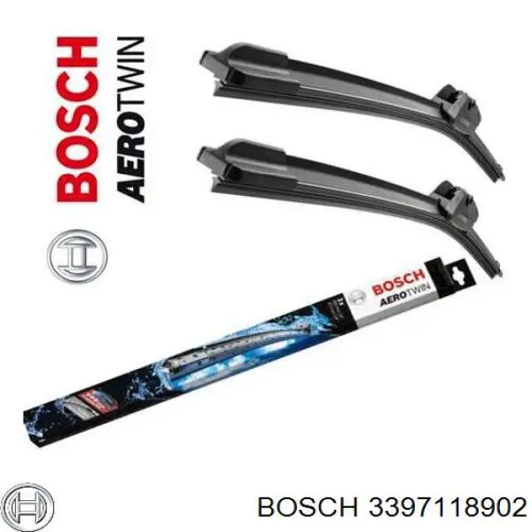 Juego de limpiaparabrisas de luna delantera, 2 piezas Fiat Punto 2 188