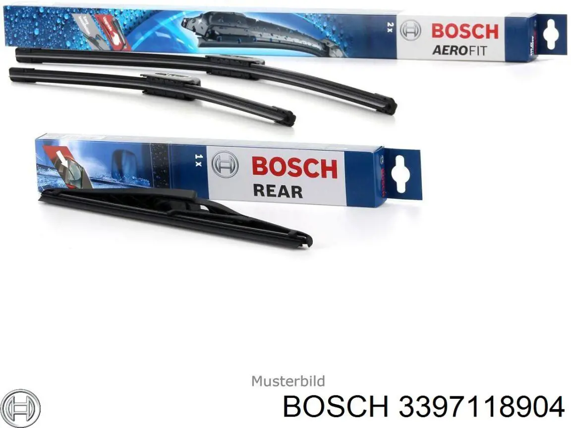 Comprar 3397118904 Bosch Juego de escobillas de luna delantera, 2 piezas