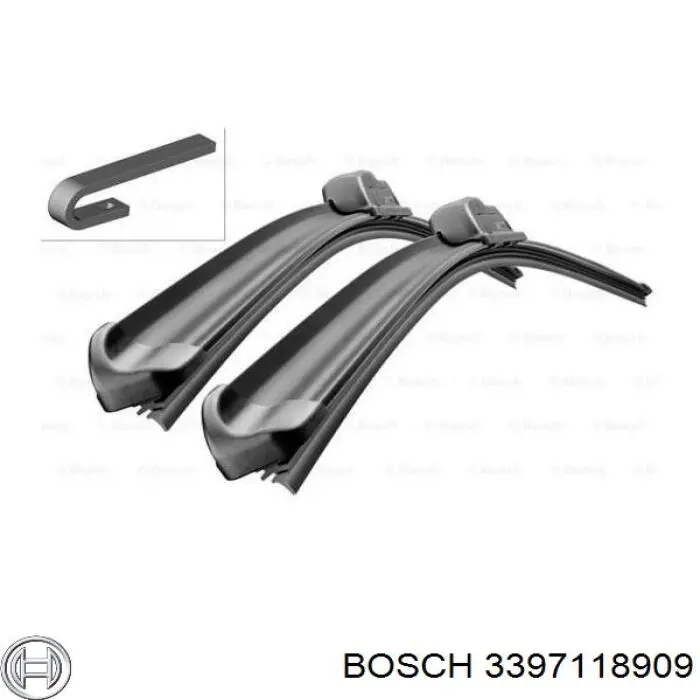 Escobillas de limpiaparabrisas delanteras Bosch 3397118909