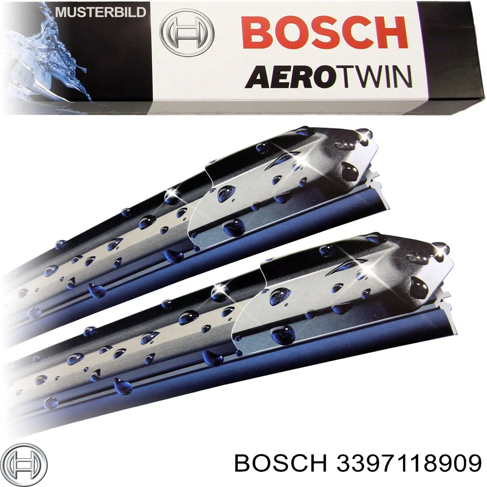 3397118909 Bosch Escobillas Limpiaparabrisas delanteras