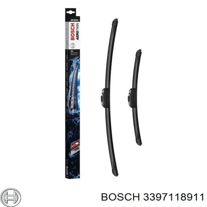 3397118911 Bosch Escobillas Limpiaparabrisas delanteras