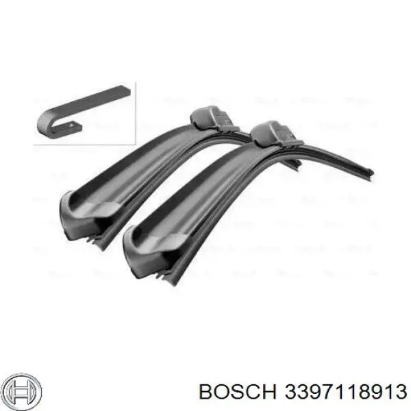 Escobilla del limpiaparabrisas del lado del conductor 3397118913 Bosch