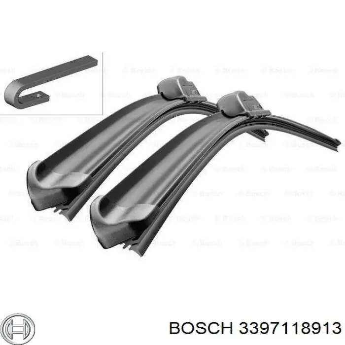 Limpiaparabrisas delantera conductor Bosch 3397118913