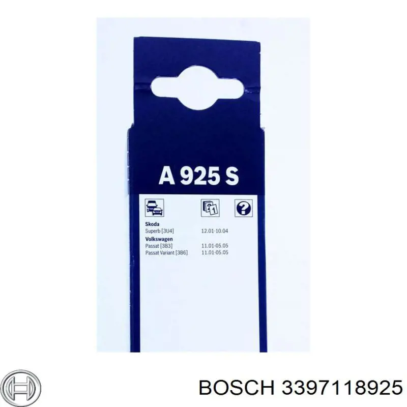 Escobillas delanteras Bosch 3397118925 precio, desde 20,24 EUR