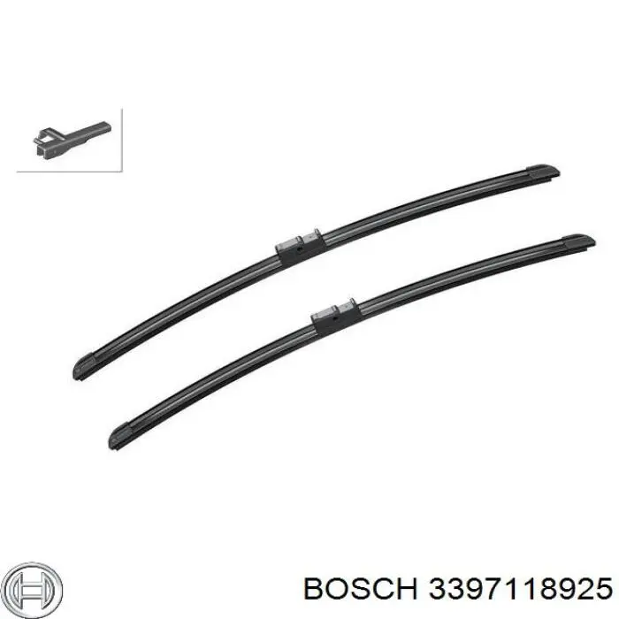 Comprar 3397118925 Bosch Juego de escobillas de luna delantera, 2 piezas