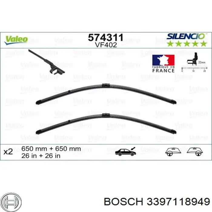 Comprar 7L0955425K VAG Juego de escobillas de luna delantera, 2 piezas