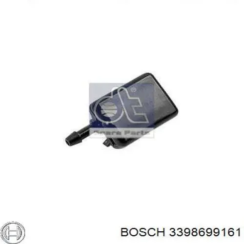 3398699161 Bosch tobera de agua regadora, lavado de parabrisas