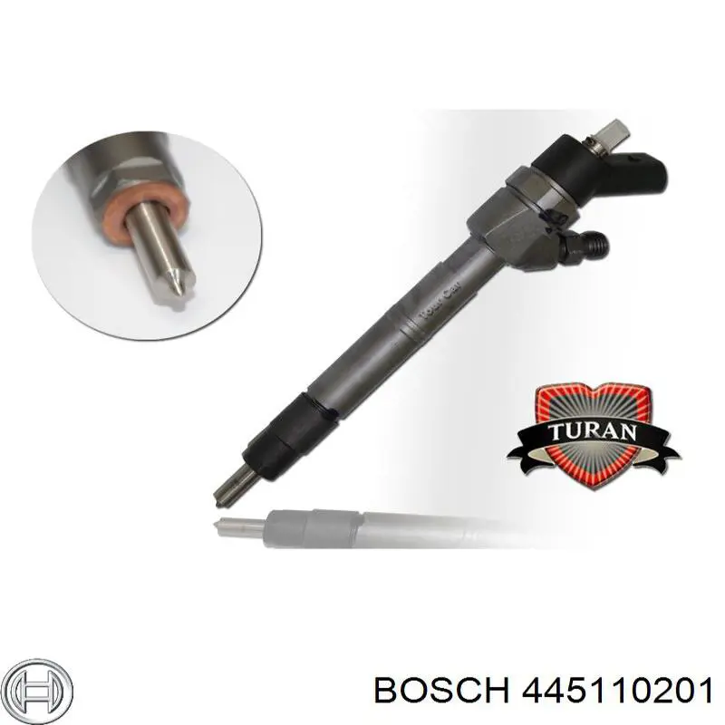 445110201 Bosch Inyector de combustible