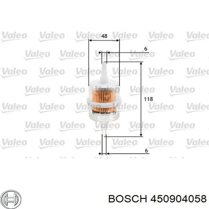 450904058 Bosch filtro combustible