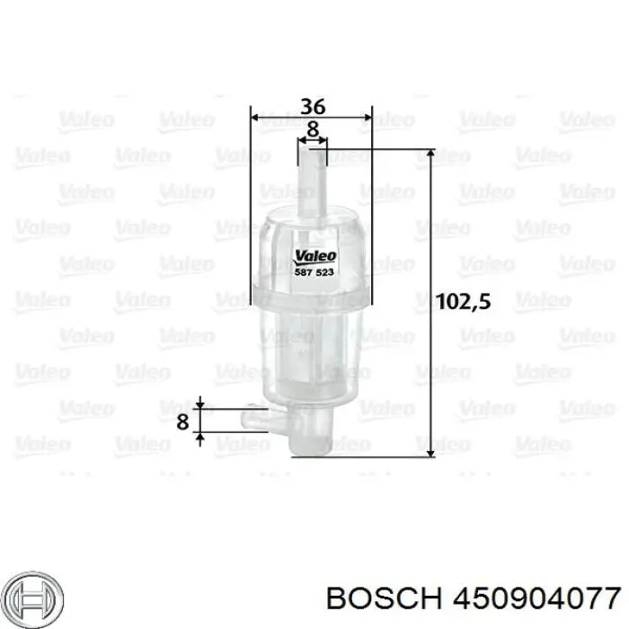 Filtro combustible Bosch 450904077 precio, desde 2,38 EUR