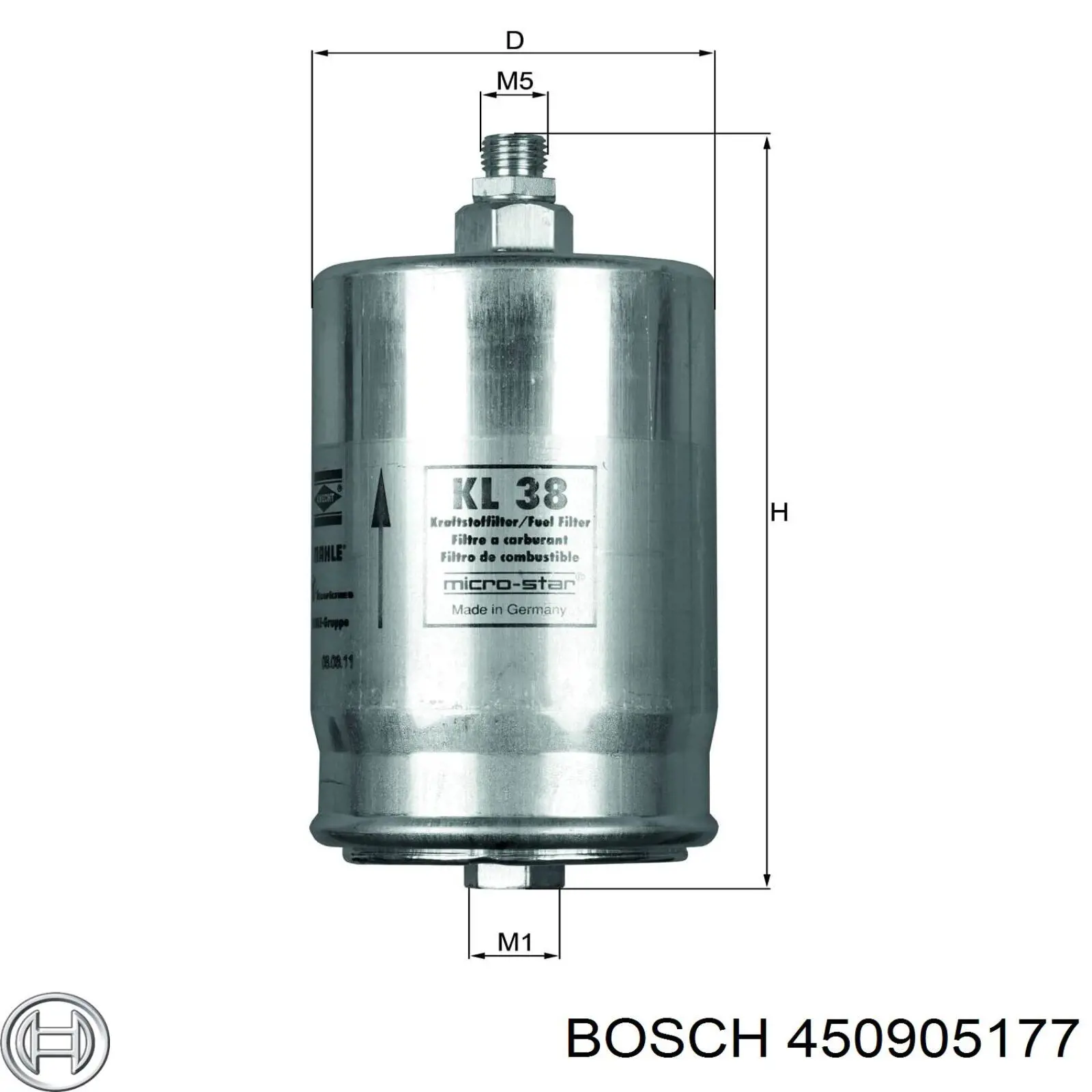 450905177 Bosch filtro combustible