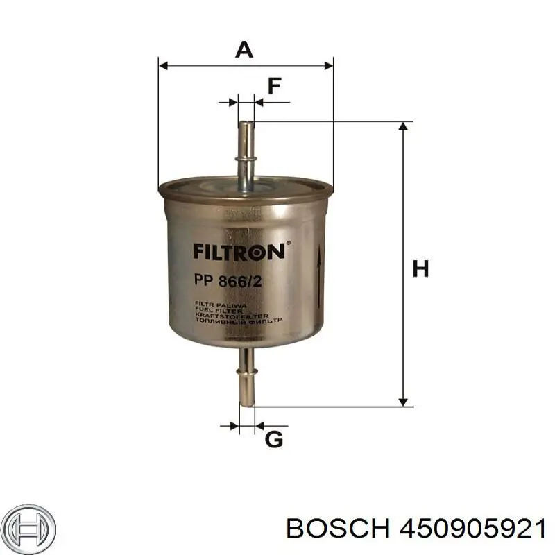 450905921 Bosch filtro combustible