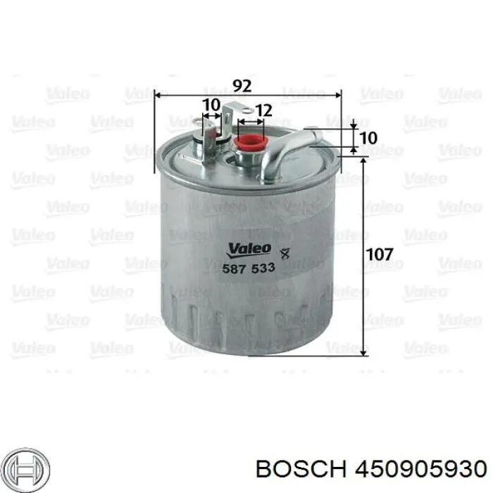 Filtro combustible Bosch 450905930 precio, desde 12,90 EUR