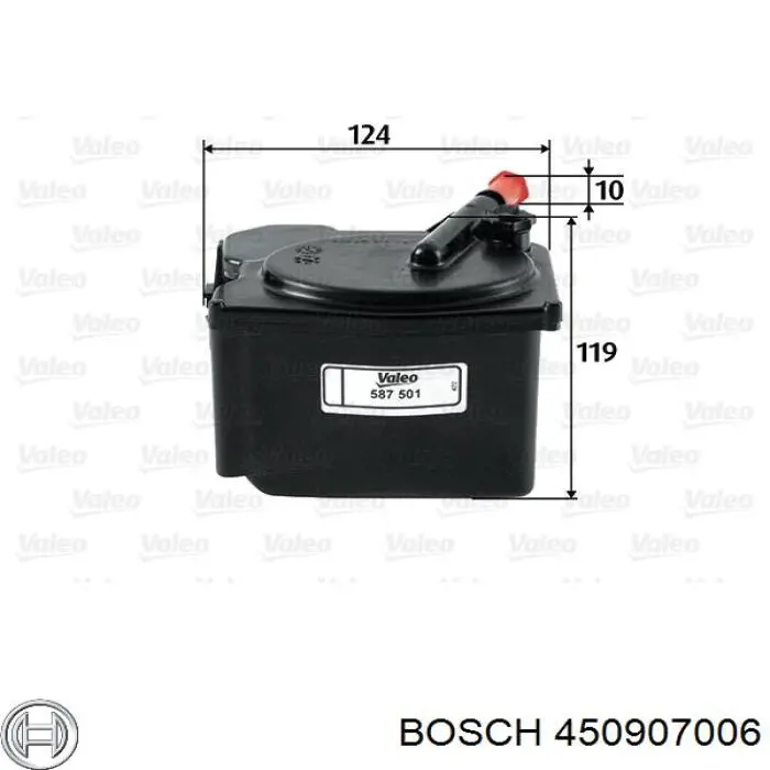 450907006 Bosch filtro combustible